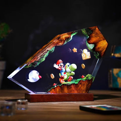 Mario Cartoon Anime Figure Table Lamp