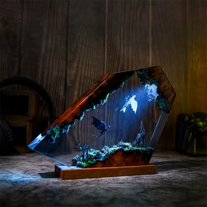 Dragon Table Lamp Black And White