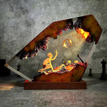 Gollum Power Ring Epoxy Table Lamp