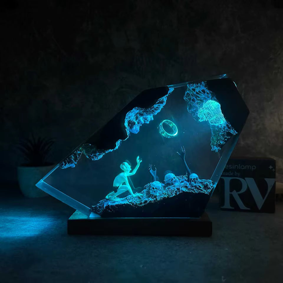 Gollum Power Ring Epoxy Table Lamp
