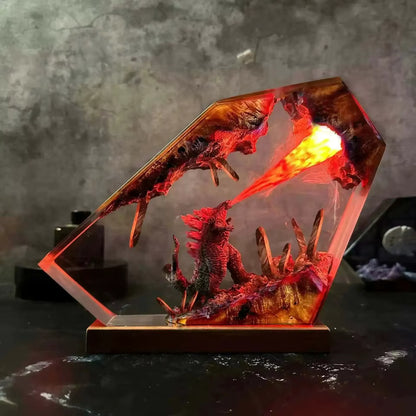 Dinosaur Fire-Spewing Table Lamp