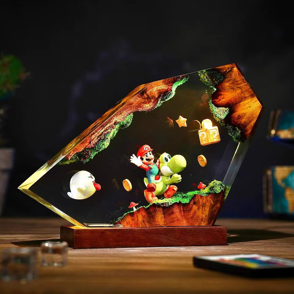 Mario Cartoon Anime Figure Table Lamp