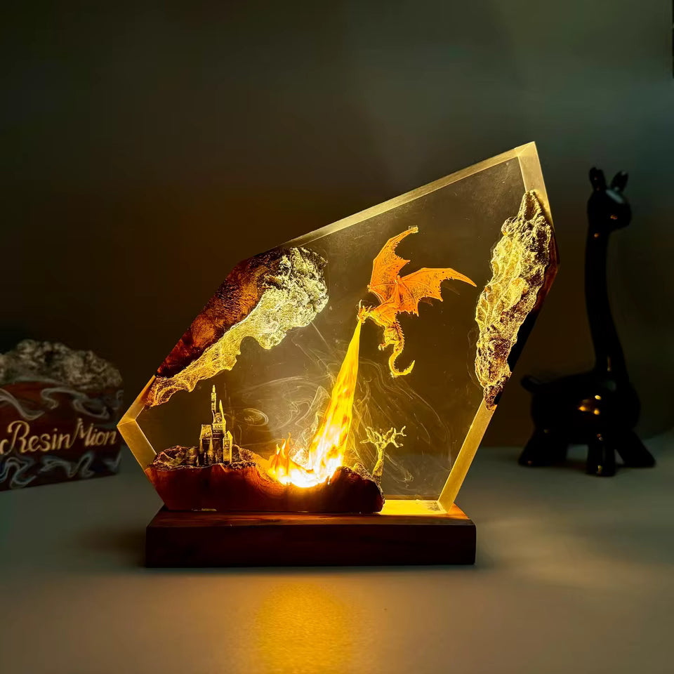Charizard Resin Art Table Lamp