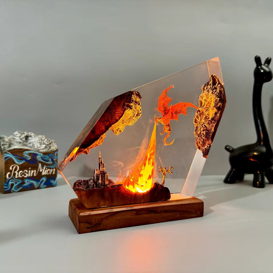 Charizard Resin Art Table Lamp