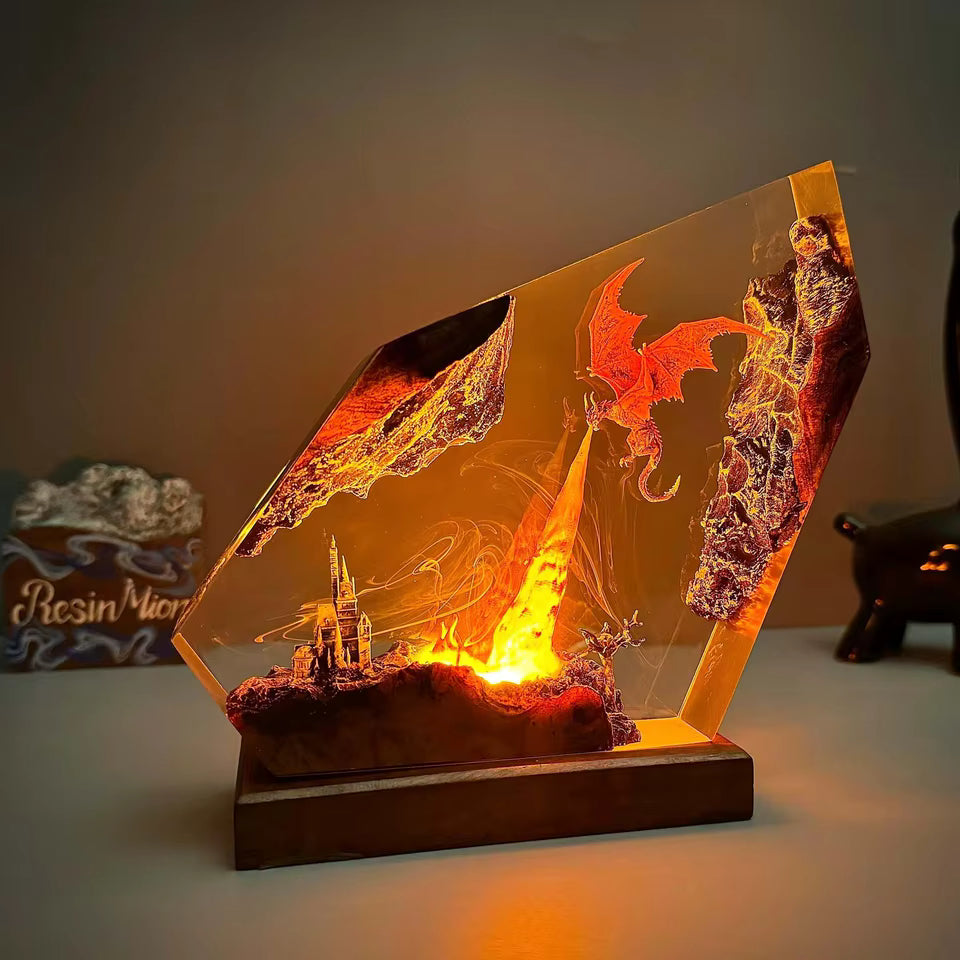 Charizard Resin Art Table Lamp