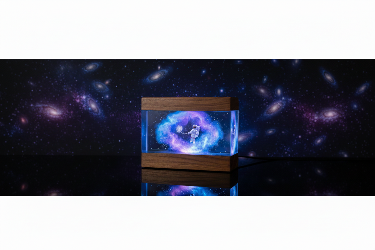 Resin lamp – ultra wide banner